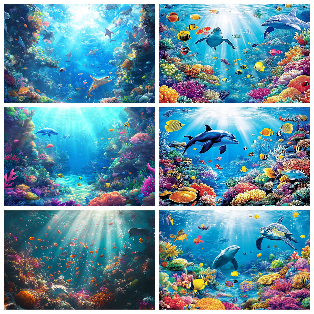 Aquarium Fish Dolphin - Fond du monde sous-marin pour la