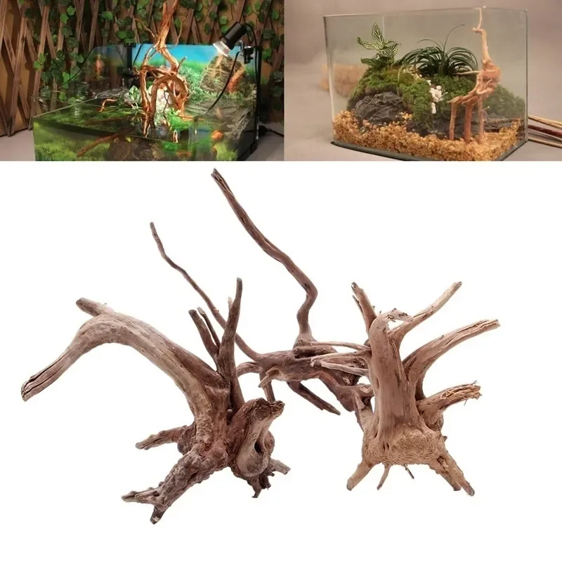 Aquarium Fish Hiding Places - Tronc d'Arbre Naturel en Bois Flotté