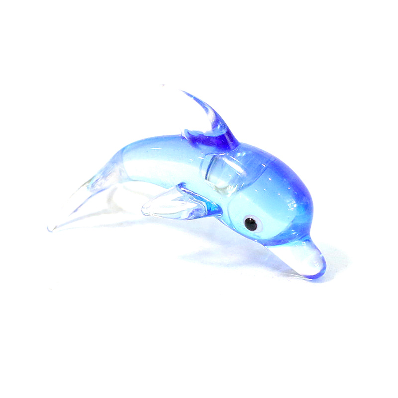 Aquarium Fish Dolphin - Figurine miniature de dauphin en verre