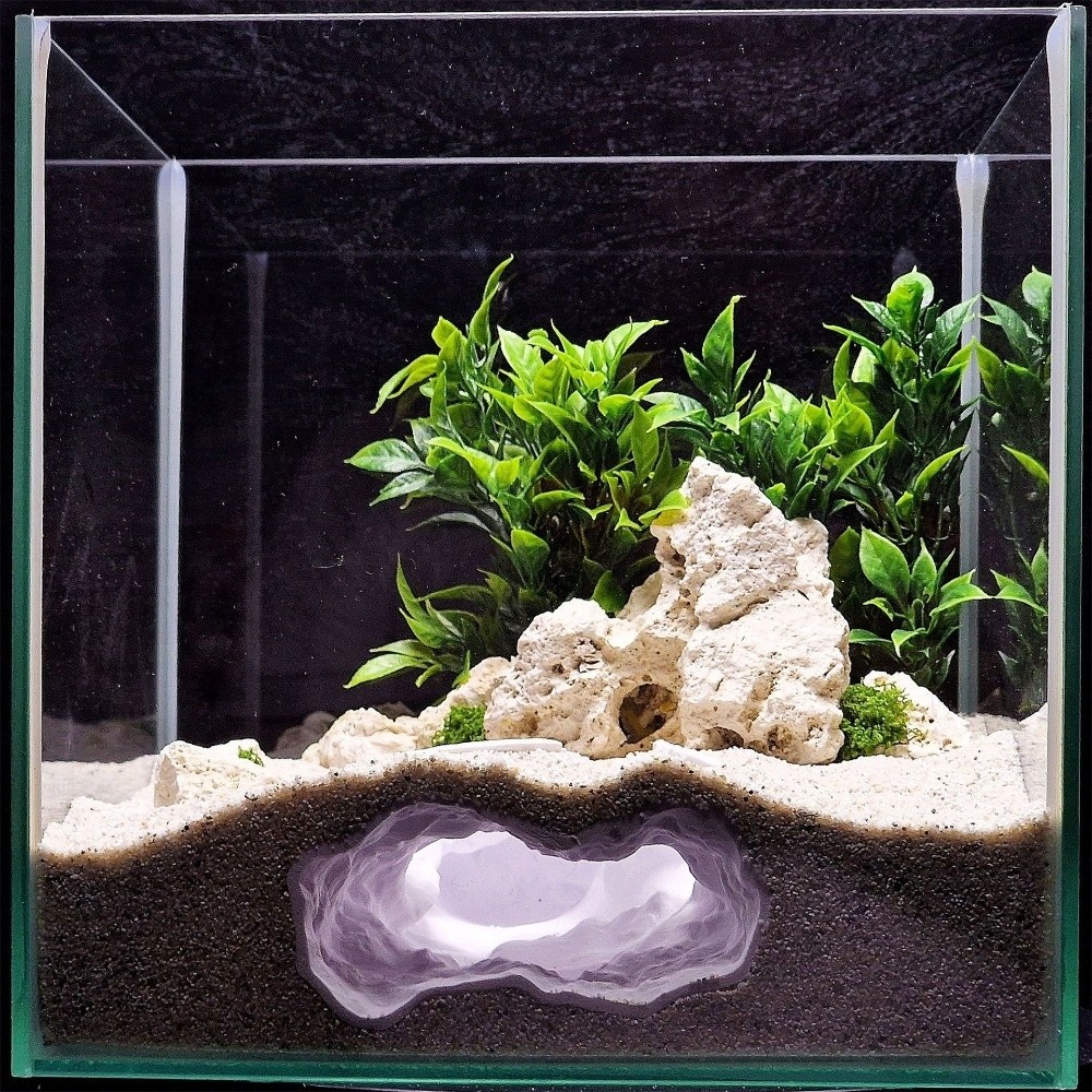 Aquarium Fish Hiding Places - Caverne de Roche Paysagère 3D Imprimée