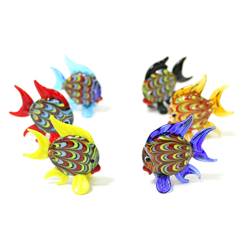 Fish Toy In Aquarium - Mini Figurines colorées de poissons tropicaux,