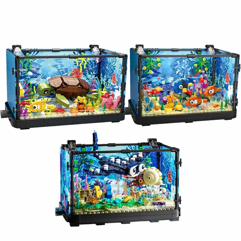 Aquarium Fish Guppy - Ensemble de blocs de construction pour