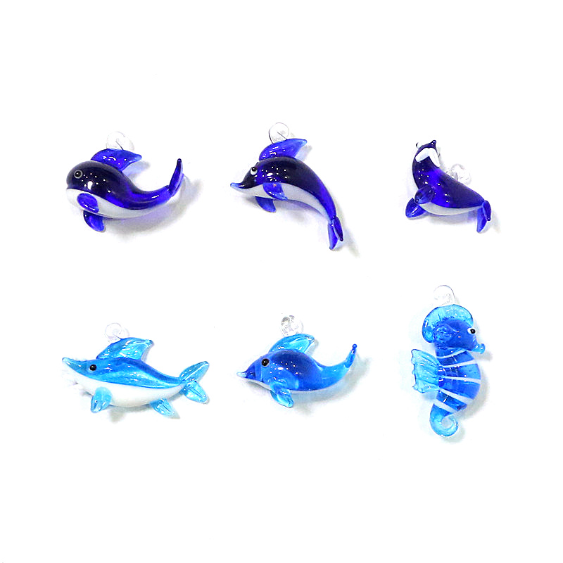 Aquarium Fish Dolphin - pendentifs en verre animaux marins mignons