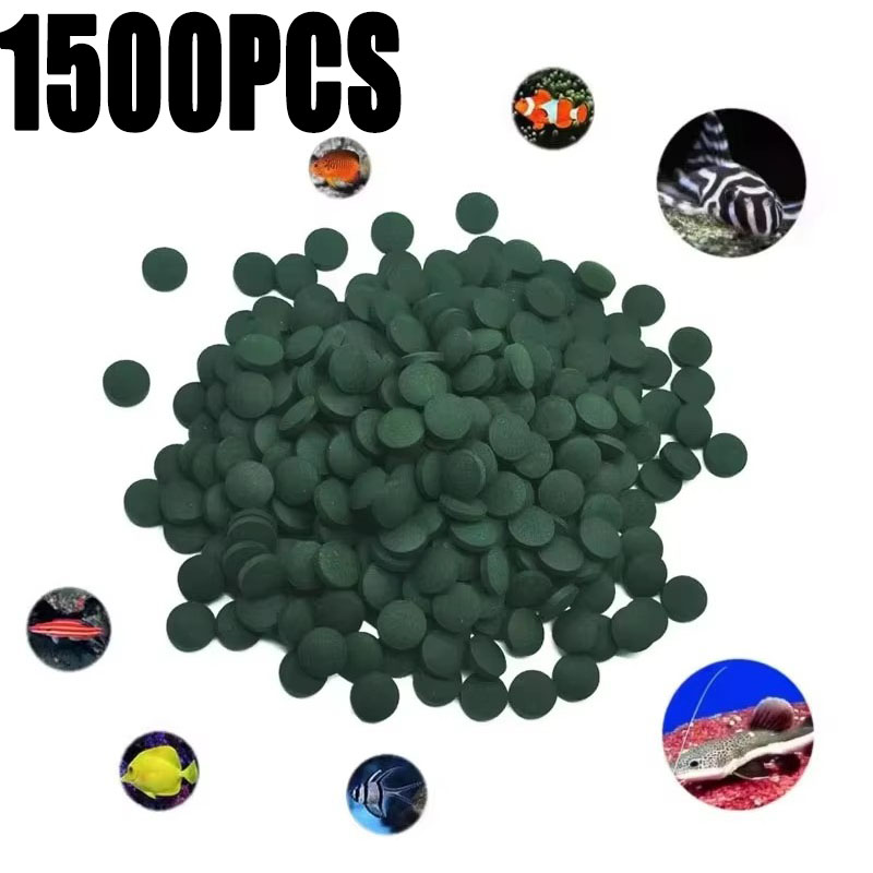Aquarium Fish Food - 100-1500 comprimés de spiruline de haute