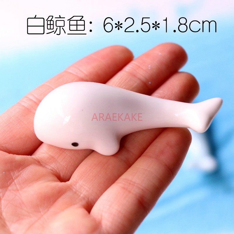Aquarium Fish Dolphin - Ornements en céramique baleine et dauphin,