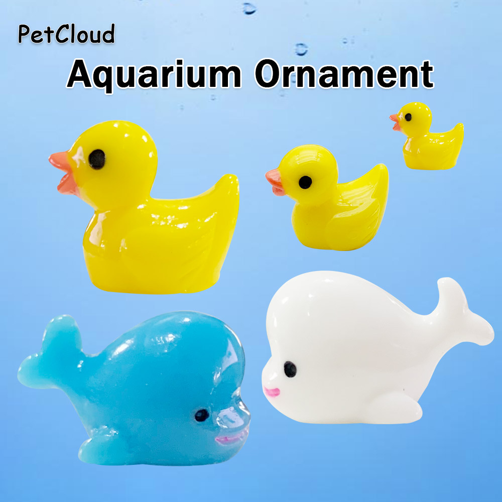 Aquarium Fish Dolphin - Ornement d'aquarium en résine, 5 pièces,