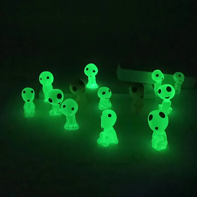 Aquarium Fish Guppy - Figurines d'elfes lumineuses miniatures, décorations pour