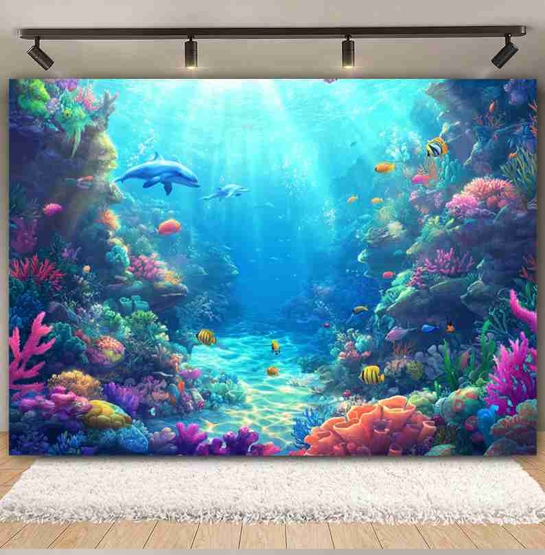 Fond du monde sous-marin pour  - Aquarium Fish Dolphin avis et prix