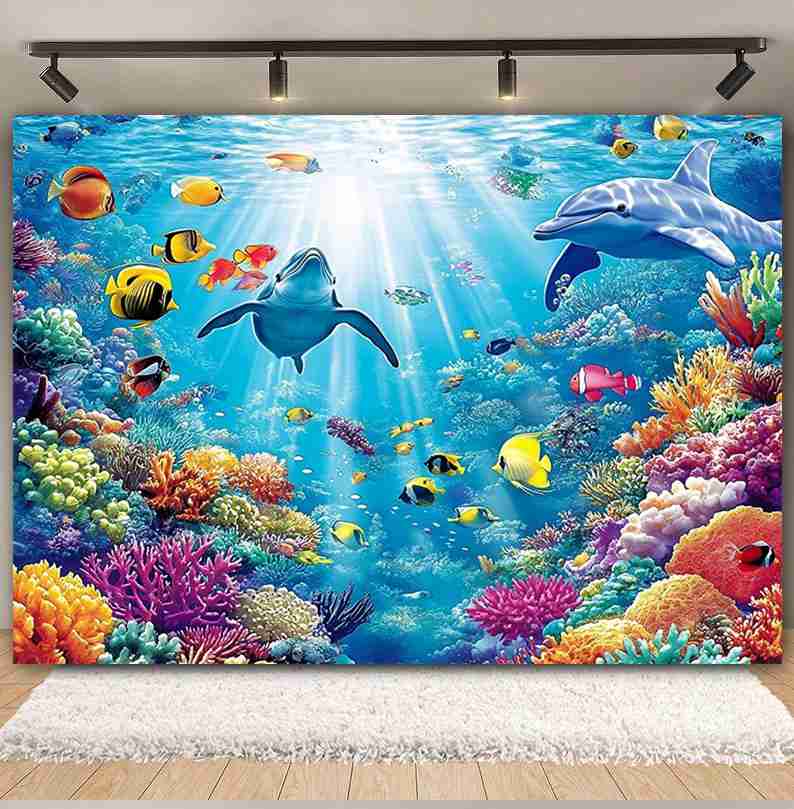 Fond du monde sous-marin pour  - Aquarium Fish Dolphin avis et prix