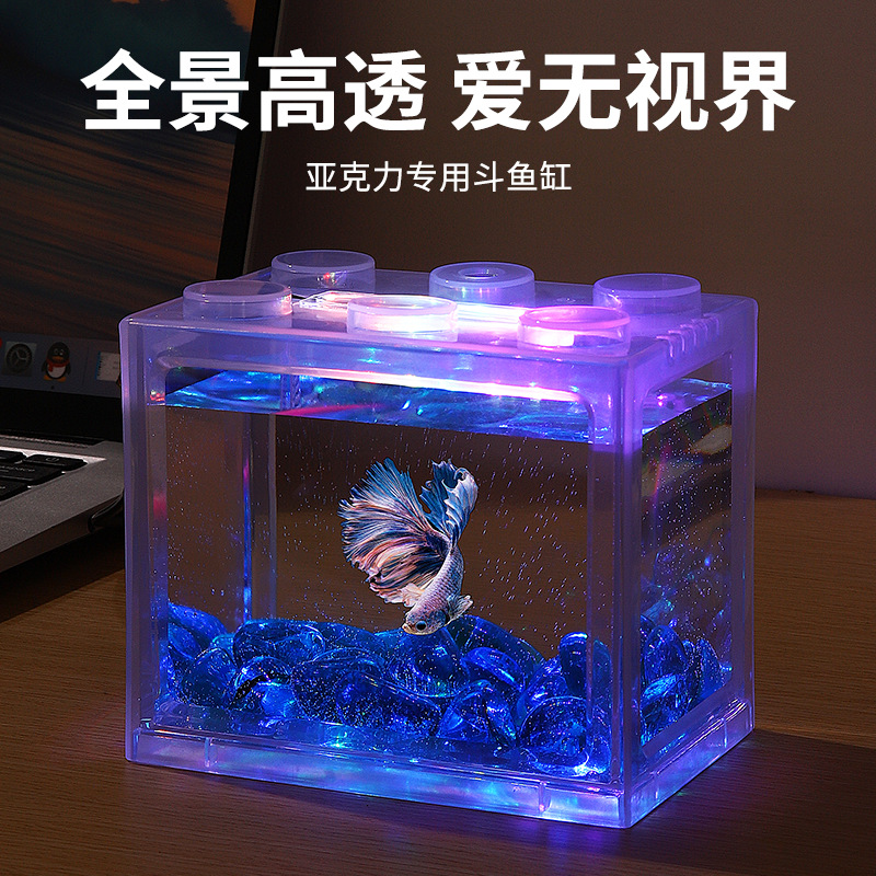 Mini aquarium USB avec lumière - Aquarium Fish Game avis et prix