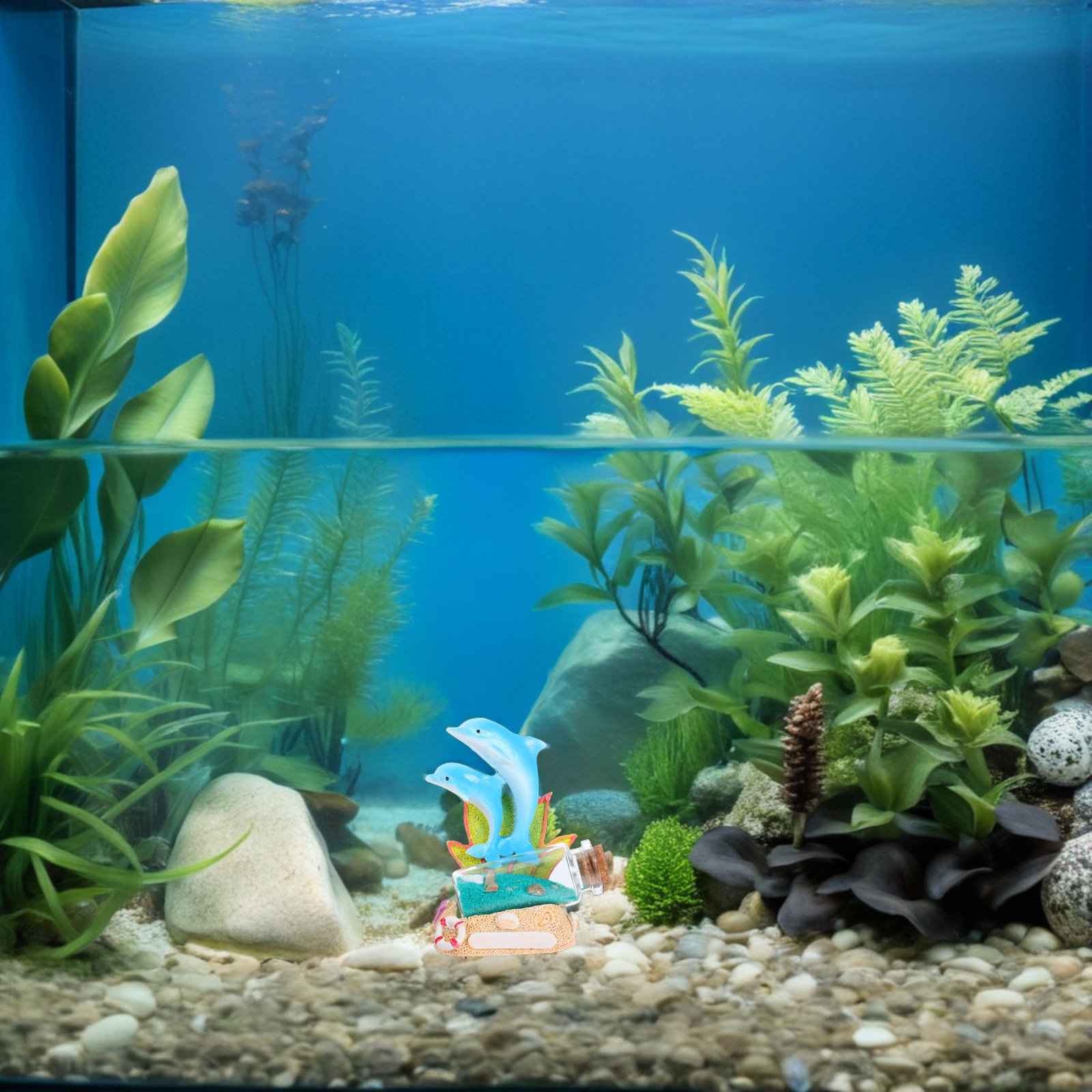 Bouteille à souhait en résine  - Aquarium Fish Dolphin avis et prix