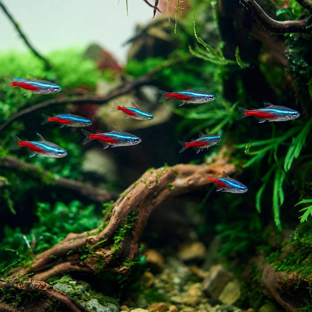 Tétroïdes néon d'eau douce (ta - Tetra Fish In Aquarium avis et prix