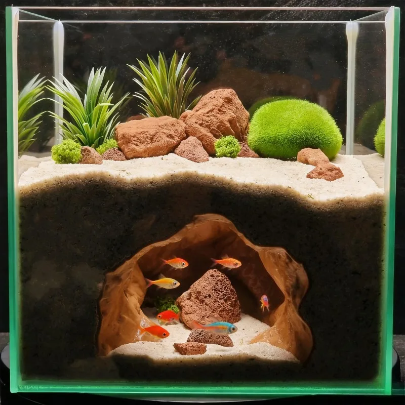 Ornement d'aquarium de grotte  - Aquarium Fish Hiding Places avis et prix