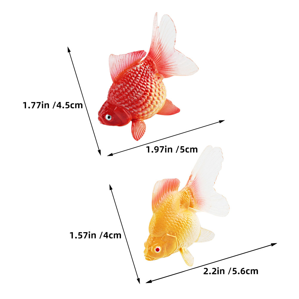 3 pièces de poissons rouges mi - Fish Toy In Aquarium avis et prix