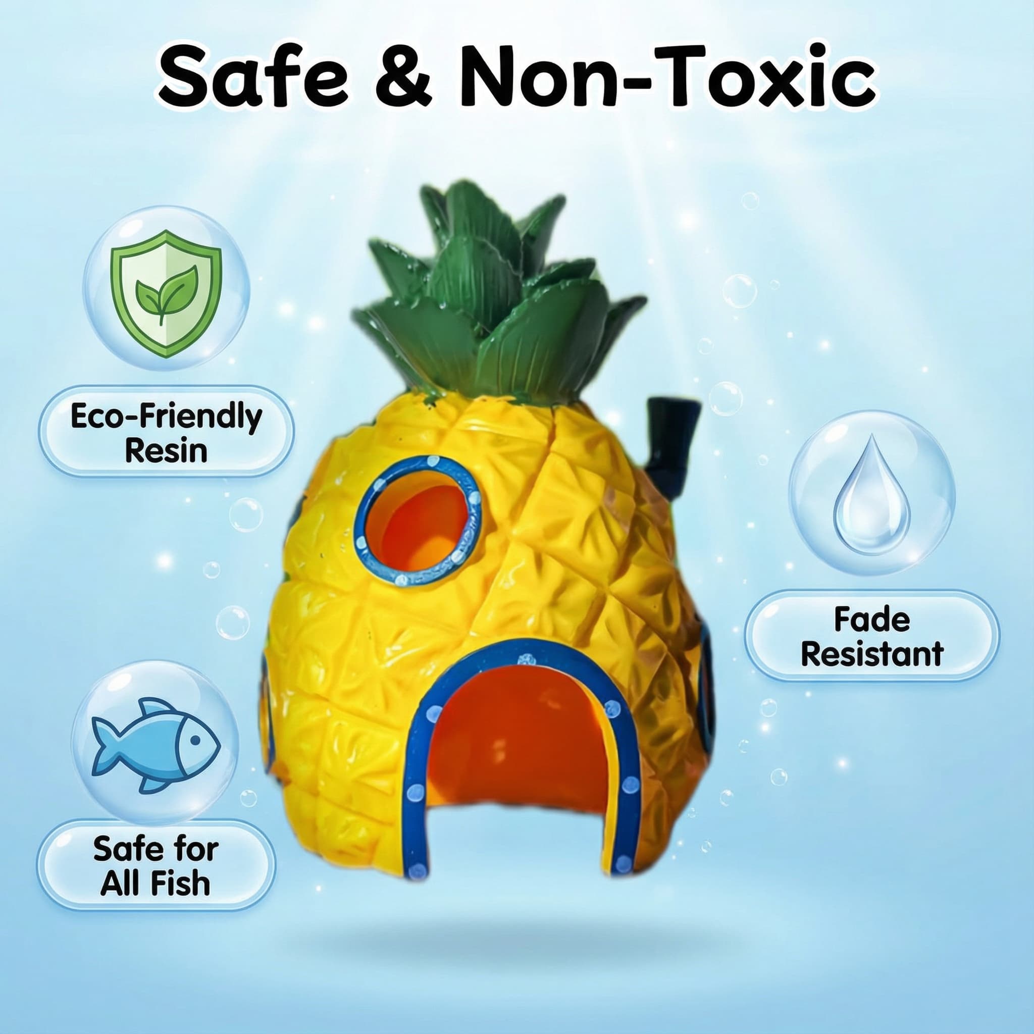 Décoration d'aquarium Pineappl - Aquarium Fish Hiding Places avis et prix
