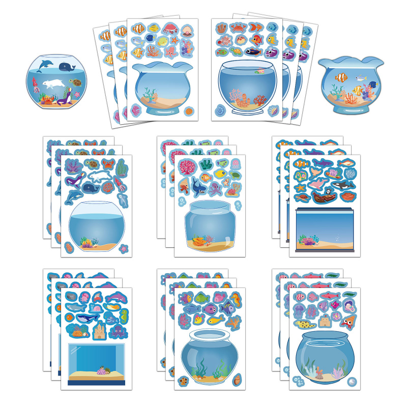 8 pièces mignon dessin animé r - Aquarium Fish Game avis et prix